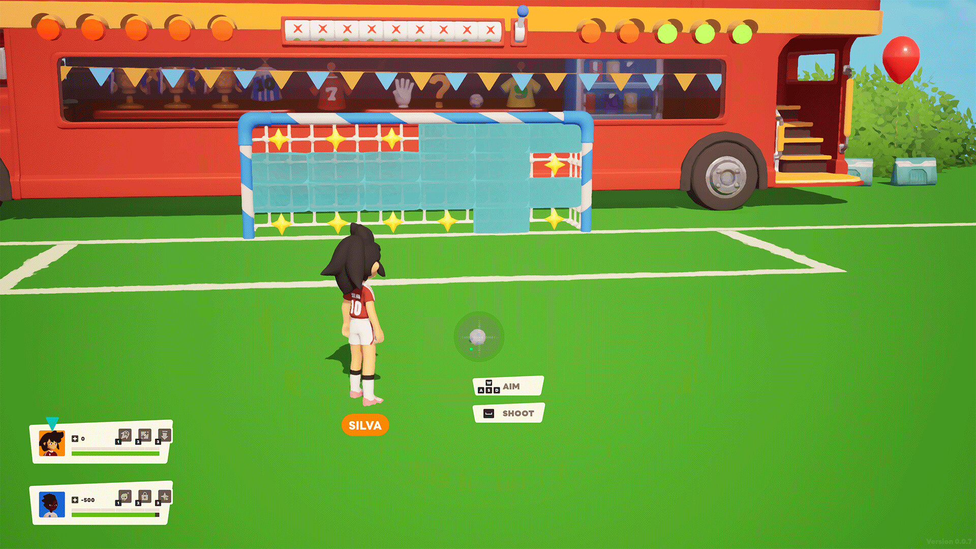 ภาพเกม Foxyball ในโหมดการเล่นแบบเดี่ยว